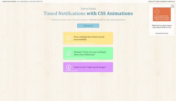 CSS3 анимация на сайте